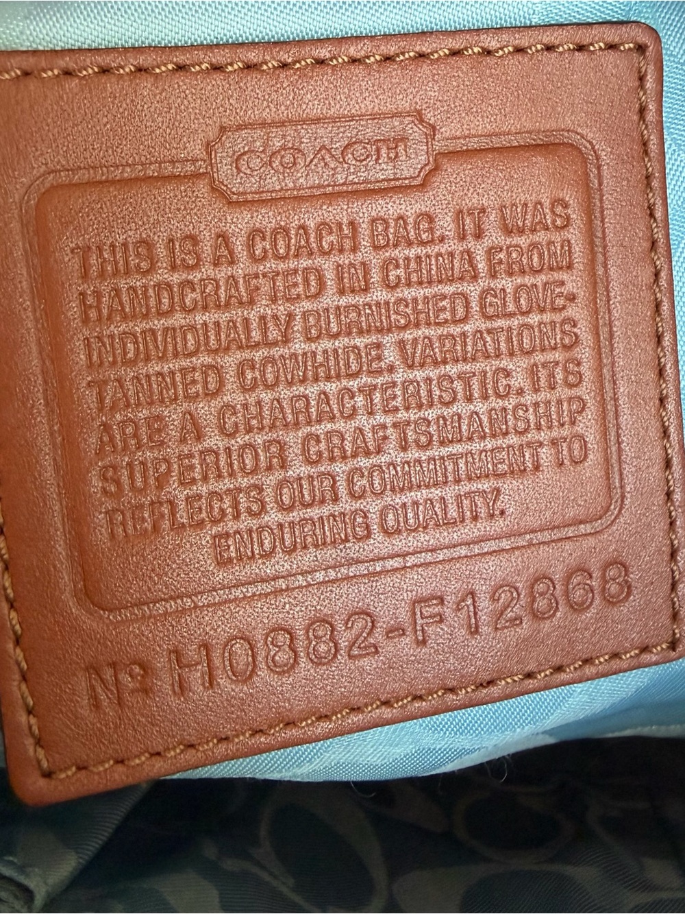 Coach Legacy Turnlock Shoulder Ba - Picture 9 of 9